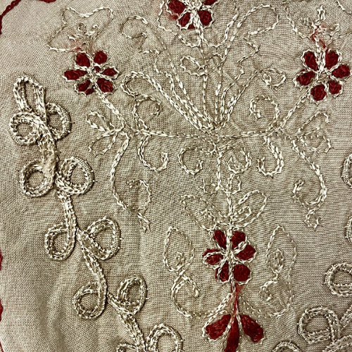 Bohemia Lace-Up Kirjailtu Mekko