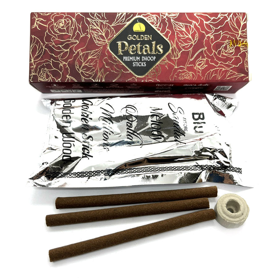 Golden Petals premium dhoop suitsuke, Oriental