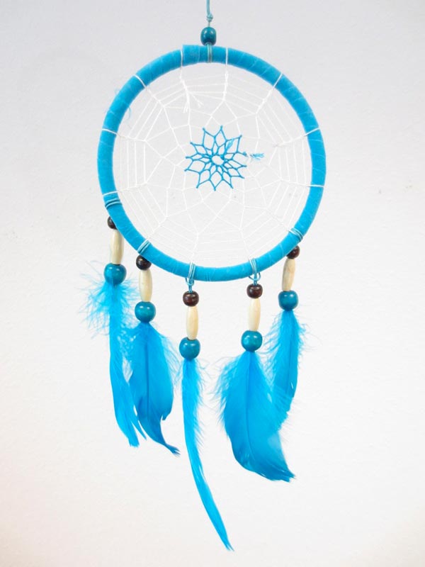 Dreamcatcher 14cm turkoosi