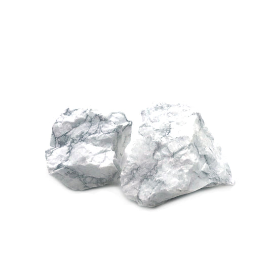 Howliitti, raakakivi, kristalli