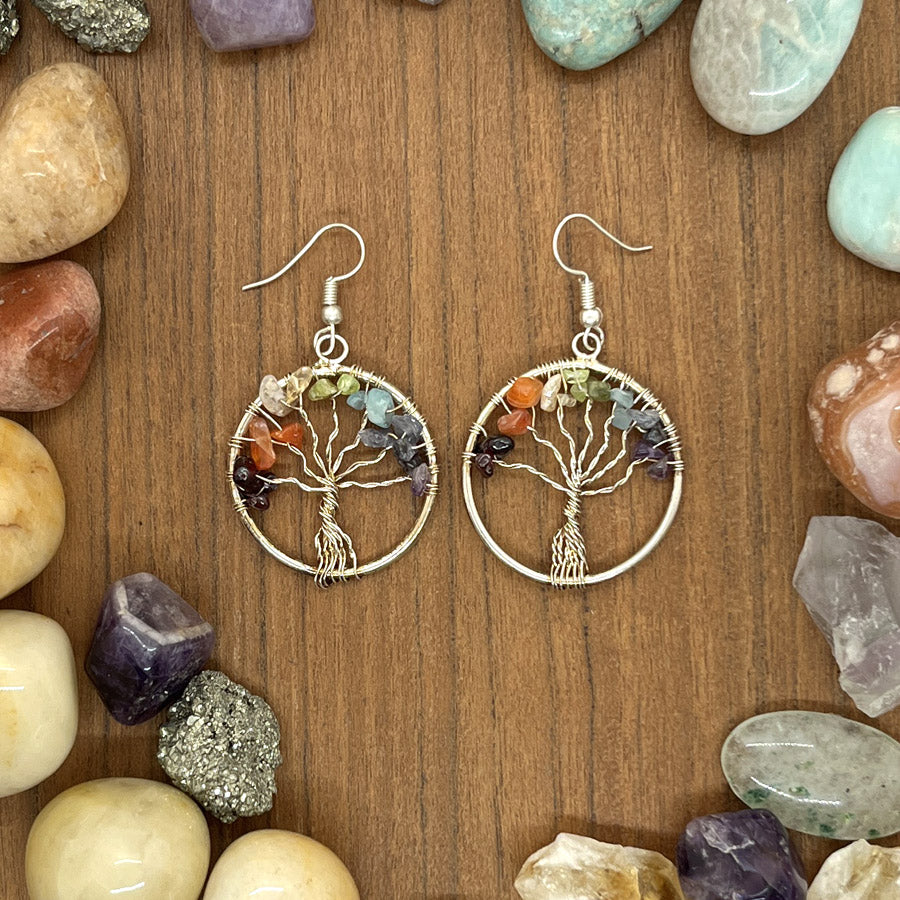 Kristallipuu Korvakorut