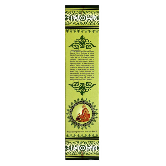 Nag Champa Suitsuke, Ayurvedic