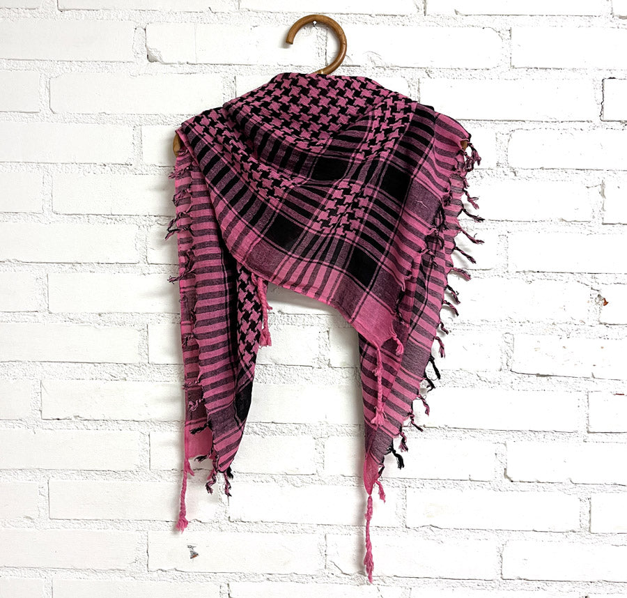 Pinkki Arafat-huivi Keffiyeh