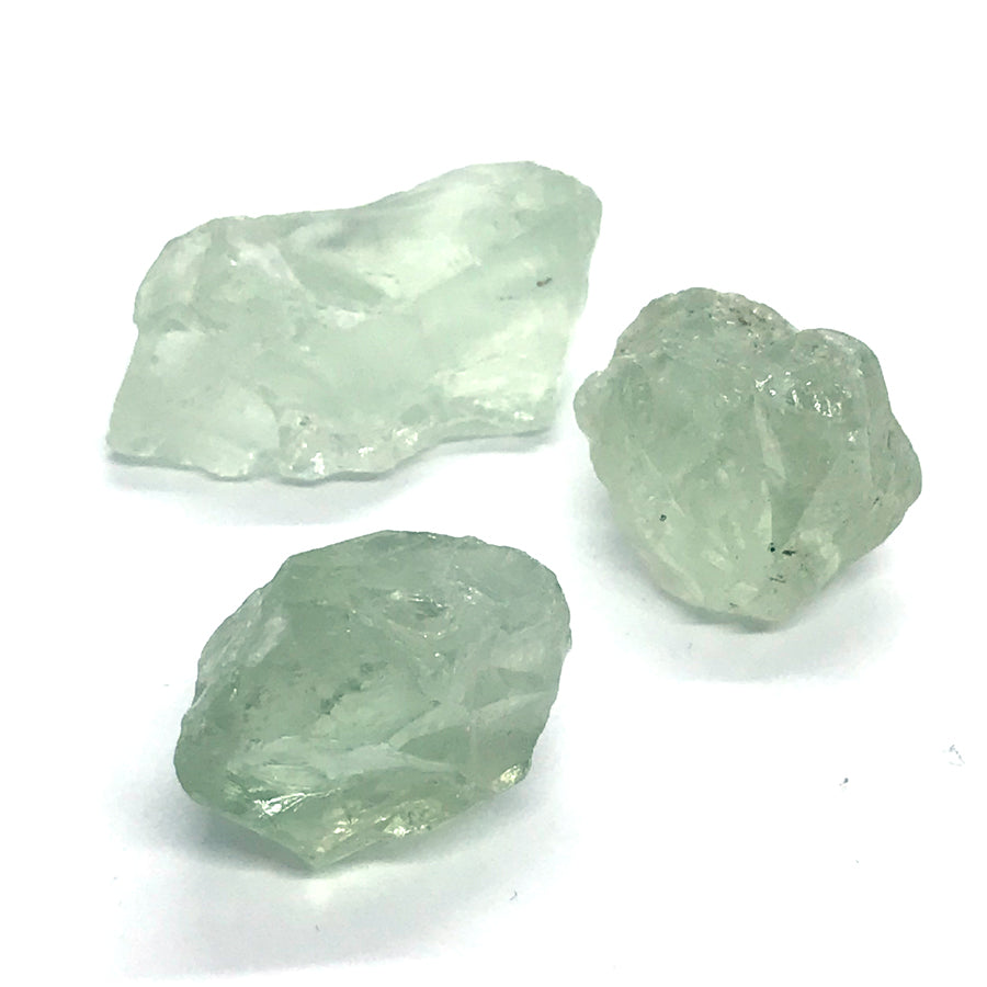 Prasioliitti, raakakivi