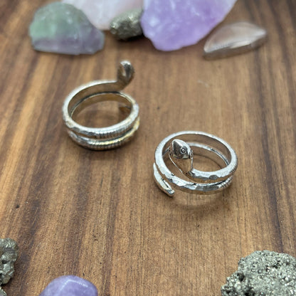 Kietoutuva Käärme Sormus