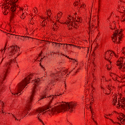 Bohemia Lace-Up Kirjailtu Mekko