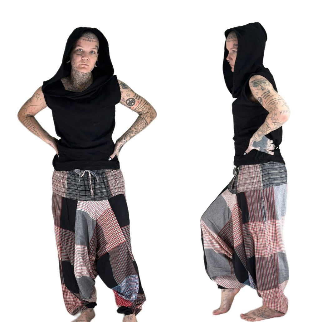 Zahirin monen maailman kohtaamisen Tartan Haaremihousut