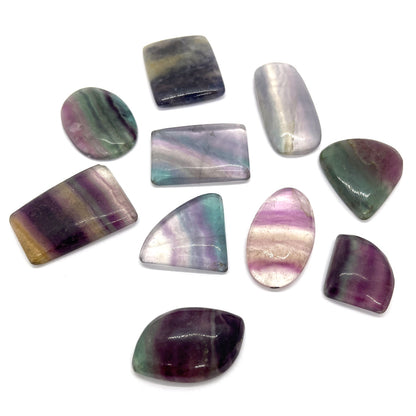 Sateenkaari Fluoriitti, Hiottu kristalli