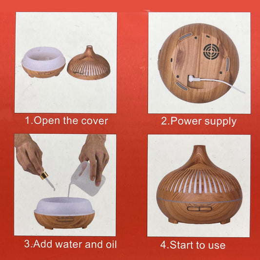 AuraFlow Aroma Diffuser 7 LED