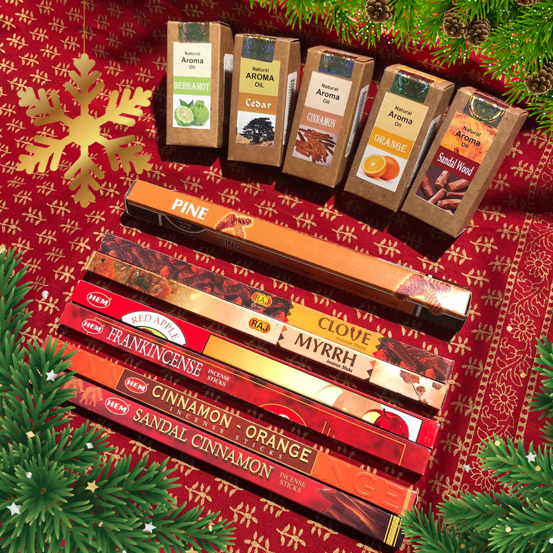 🎁 ✨ Joulun Lumo - Suitsuke- ja Tuoksuöljysetti (40 €)