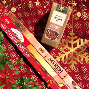 🎁 ✨ Joulun Lumo - Suitsuke- ja Tuoksuöljysetti (10 €)