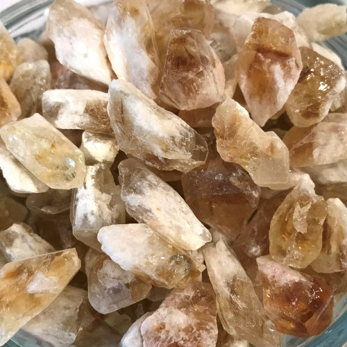 Sitriini, raakakivi, kristalli