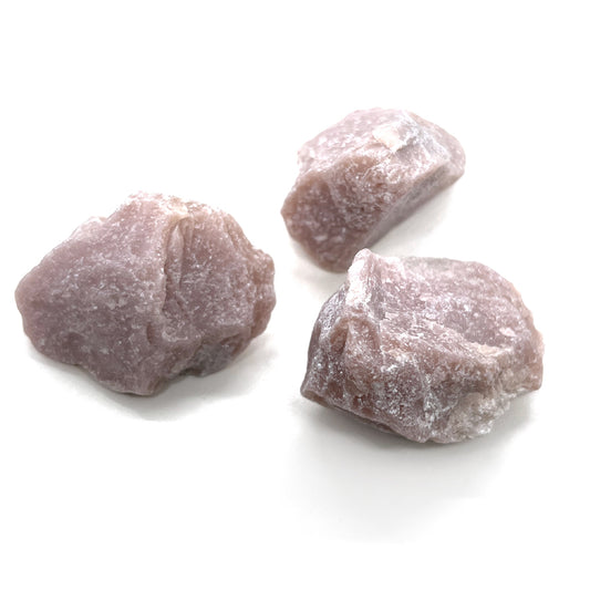 Vaaleanpunainen Kalsedoni, raakakivi