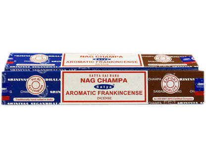Suitsuke Satya nag champa + aromatic frankincense combo series