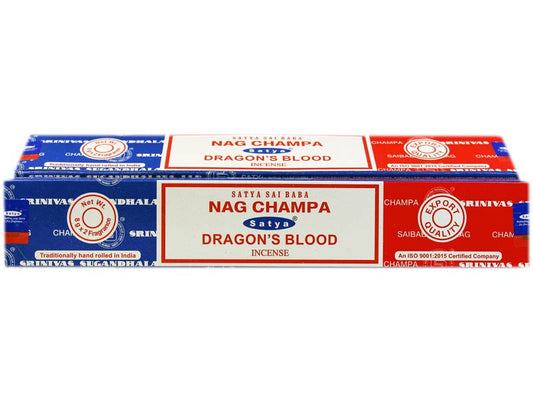 Suitsuke Satya Nag champa + Dragons blood combo series