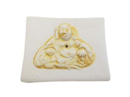 Suitsuketeline lautanen buddha valkoinen